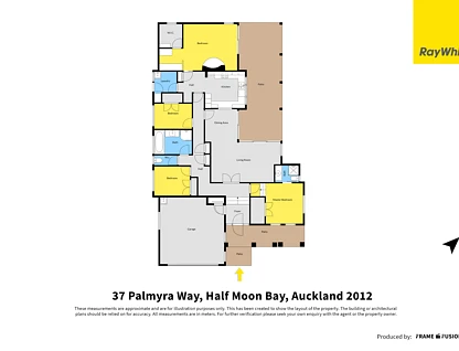 37 Palmyra Way, Half Moon Bay, Manukau City, 4 ਕਮਰੇ, 2 ਬਾਥਰੂਮ, House