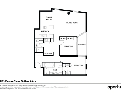 1402/19 Marcus Clarke Street, City, City, 2 rūma, 2 rūma horoi, Apartment