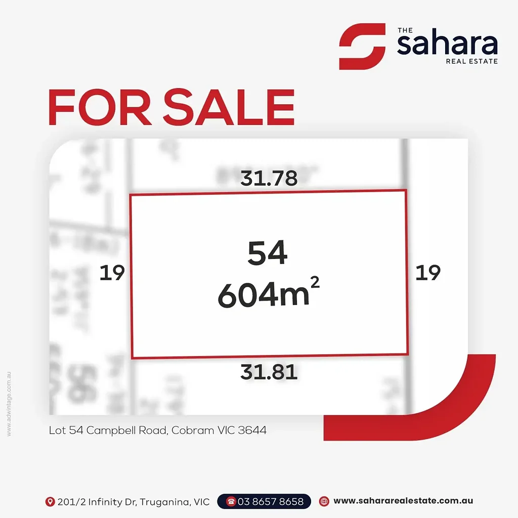 Cobram LAND FOR SALE - 604m² | PRIME COBRAM LOCATION
