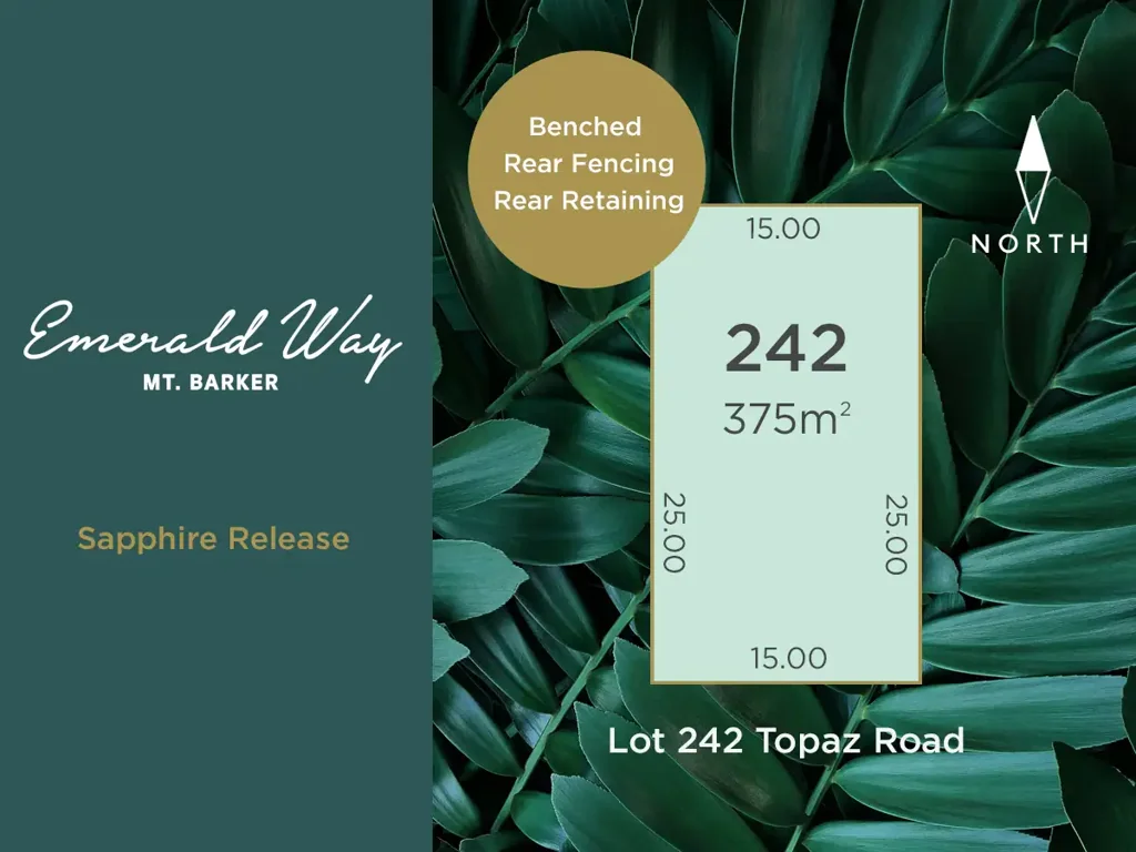 Lot 242 Topaz Road (Sapphire Release), Mount Barker, SA 5251