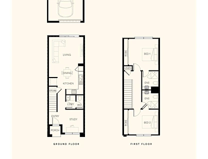 Lot 308 Saggar Lane, Officer, South East Melbourne, 2房, 2浴, Townhouse