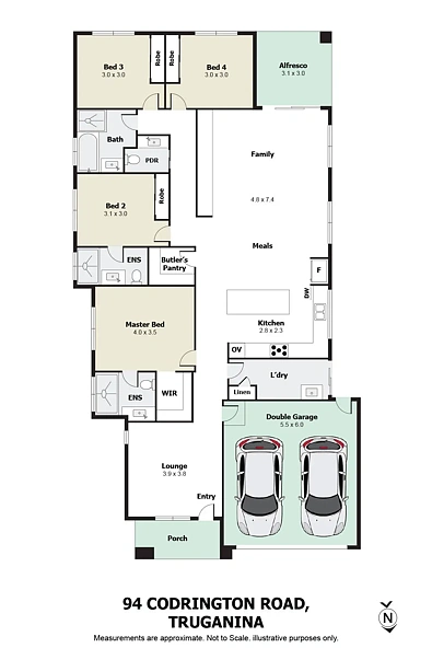 94 Codrington Road, Truganina, VIC 3029, 4 slaapkamers, 3 badkamers, House