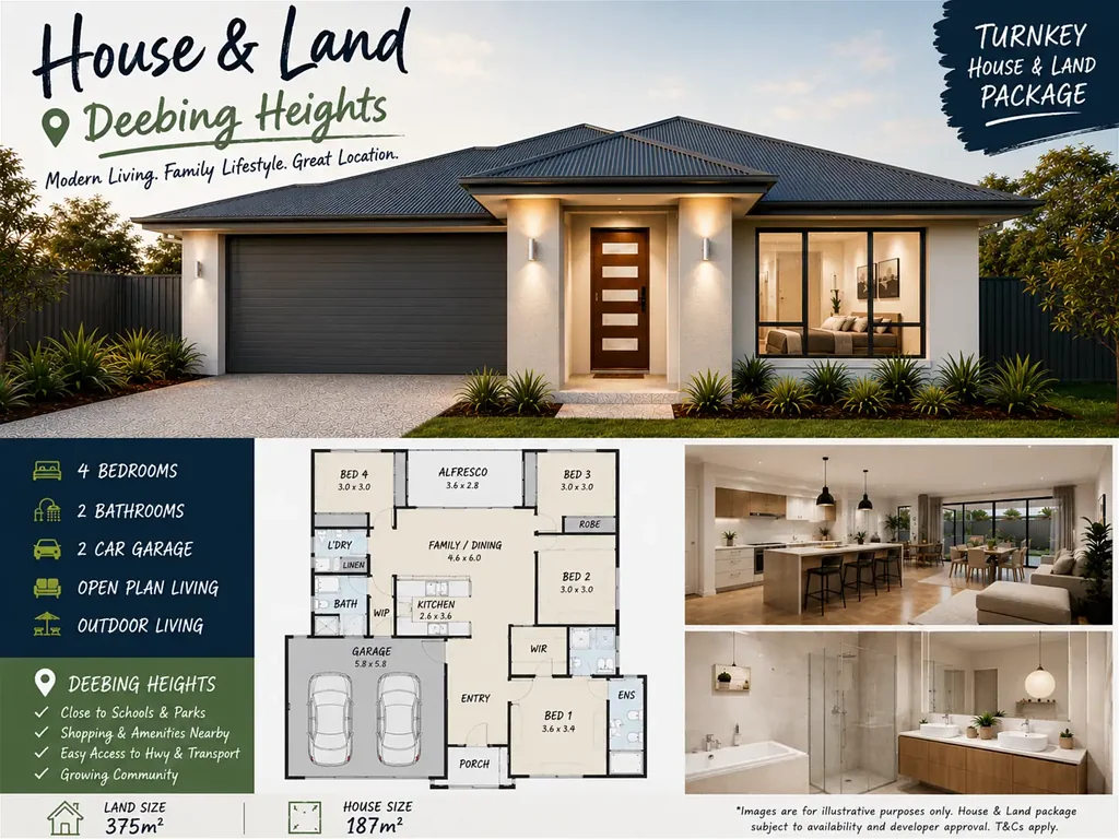 Deebing Heights 4Habitaciones New House & Land Package in Deebing Heights - 4 Bedroom, 2 Bathroom, 2 Car