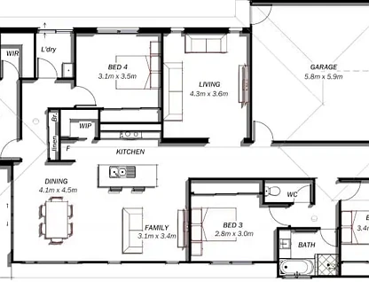 ਪਤਾ ਗੁਪਤ, Flagstone, QLD 4280, 4 ਕਮਰੇ, 2 ਬਾਥਰੂਮ, House