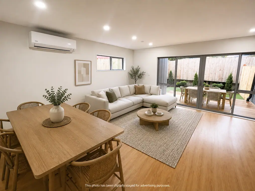 Modern Corner Ground Level Two-Bedroom, One Bathroom Apartment