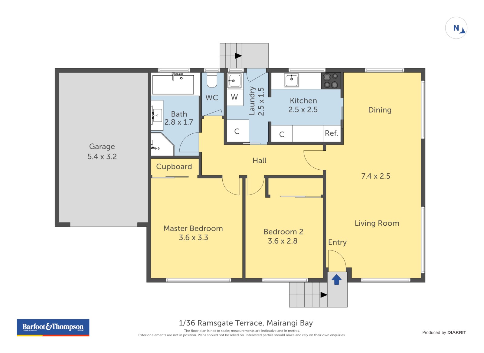 1/36 Ramsgate Terrace, Mairangi Bay, Auckland - North Shore, 3 રૂમ, 0 બાથરૂમ