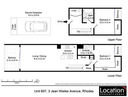 607/3 Jean Wailes Avenue, Rhodes, Inner West, 2部屋, 2バスルーム, Apartment