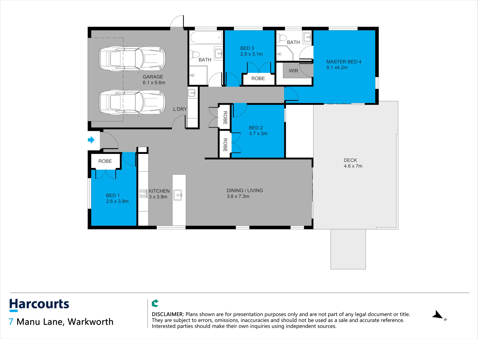 7 Manu Lane, Warkworth, Rodney, 4 Bedrooms, 2 Bathrooms, House
