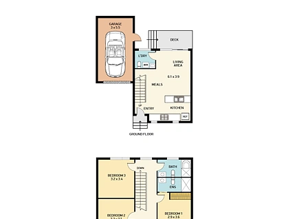 3/2a Wilkinson Street, Mayfield, Newcastle, 3房, 2浴, Townhouse