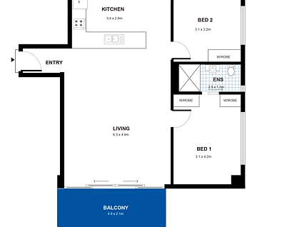 1001/180 Morphett Street, Adelaide, Adelaide CBD, 3 Schlafzimmer, 2 Badezimmer, Apartment