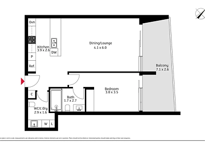 60/7 State Circle, Forrest, ACT 2603, 1 ห้องนอน, 1 ห้องน้ำ, Apartment