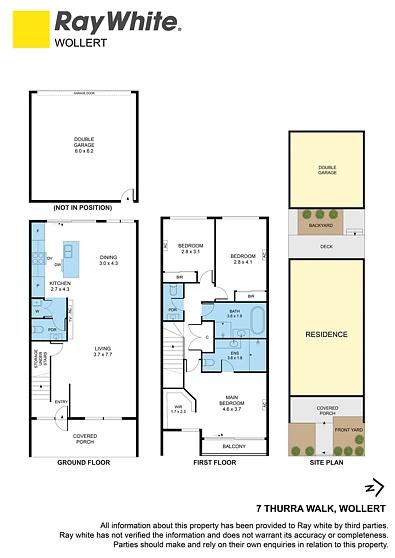 7 Thurra Walk, Wollert, VIC 3750, 3房, 2浴, Townhouse