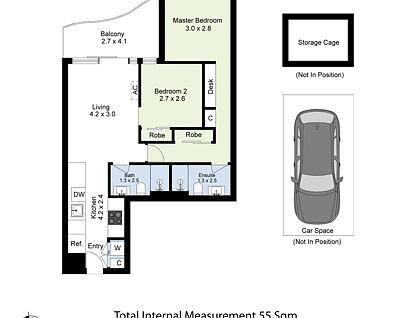 2009/8 Hallenstein Street, Footscray, Western Melbourne, 2房, 2浴, Apartment
