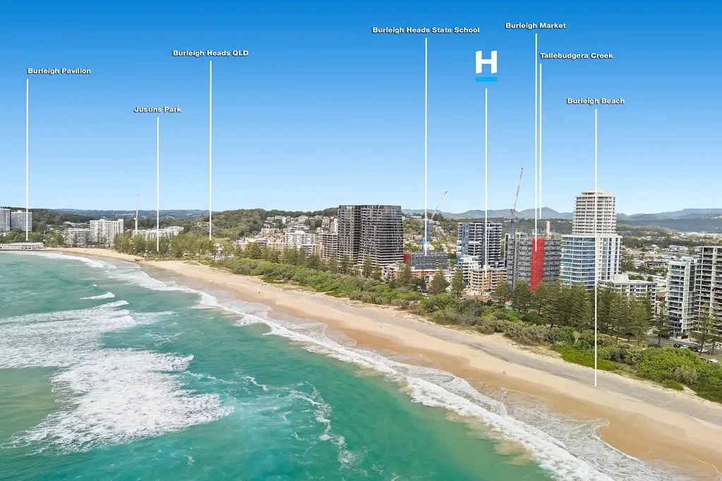 Burleigh Heads 2Phòng ngủ Top Floor Beachside Burleigh Apartment with Ocean Views