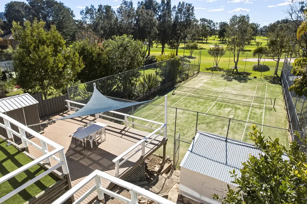 Golf course views, and private tennis court