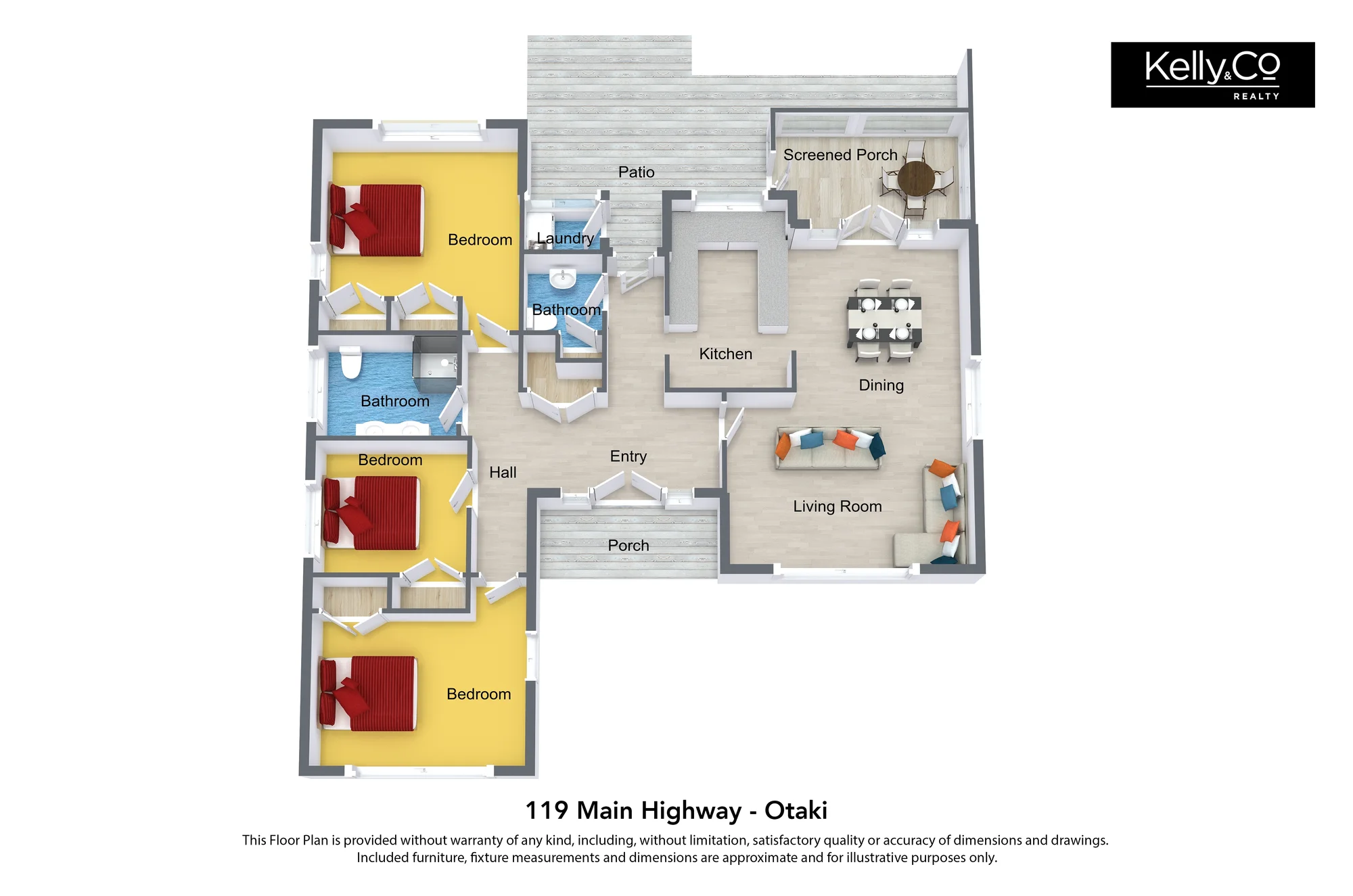 119 Main Highway, Otaki, Kapiti Coast District, Wellington, 3 Schlafzimmer, 1 Badezimmer, House