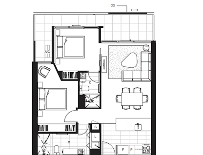 512/253 Northbourne Avenue, Lyneham, Inner North, 2 chambres, 2 salles de bain, Apartment