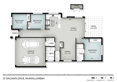 10 Wagawn Drive, Murwillumbah, NSW 2484, 3 ਕਮਰੇ, 2 ਬਾਥਰੂਮ, House