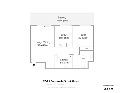 20/21 Braybrooke Street, Bruce, Belconnen District, 2部屋, 1バスルーム, Apartment