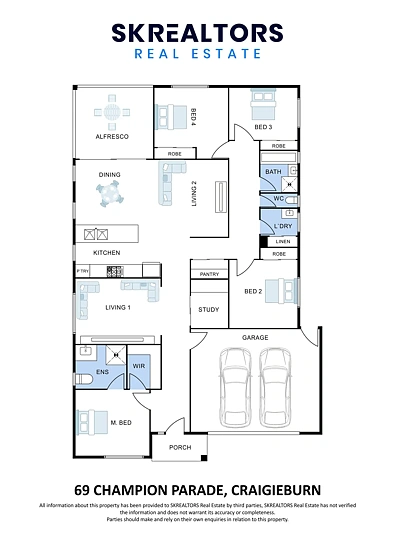 69 Champion Parade, Craigieburn, VIC 3064, 4 Kuwarto, 2 Banyo, House