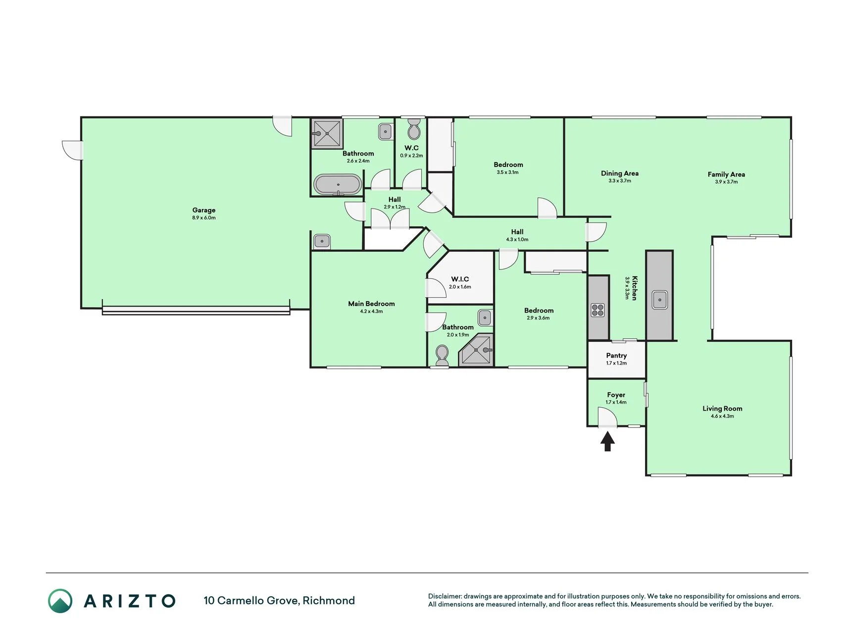 10 Carmello Grove, Richmond, Nelson, 3 Schlafzimmer, 2 Badezimmer, House
