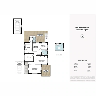 户型图 - 134 Hamilton Road, Wavell Heights, QLD 4012