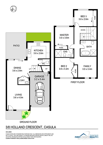 3/8 Holland Crescent, Casula, NSW 2170, 3房, 2浴, Townhouse
