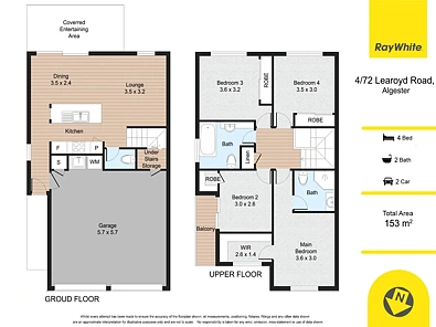 4/72 Learoyd Road, Algester, QLD 4115, 4 Bedrooms, 2 Bathrooms, Townhouse