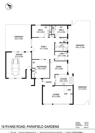 19 Ryans Road, Parafield Gardens, SA 5107, 3 slaapkamers, 1 badkamers, House