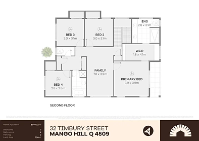 32 Timbury Street, Mango Hill, QLD 4509, 7 slaapkamers, 4 badkamers, House