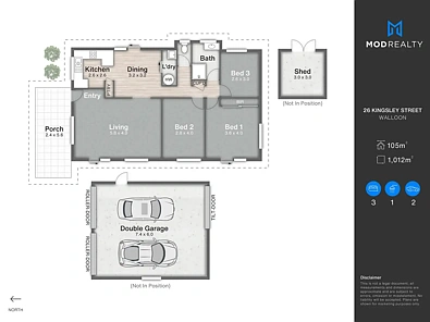 26 Kingsley Street, Walloon, QLD 4306, 3 slaapkamers, 1 badkamers, House