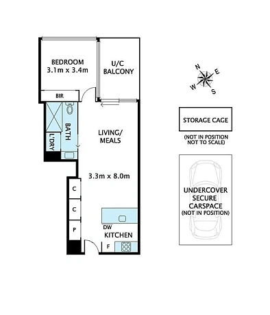 M6/110 Keilor Road, Essendon North, VIC 3041, 1 slaapkamers, 1 badkamers, Apartment
