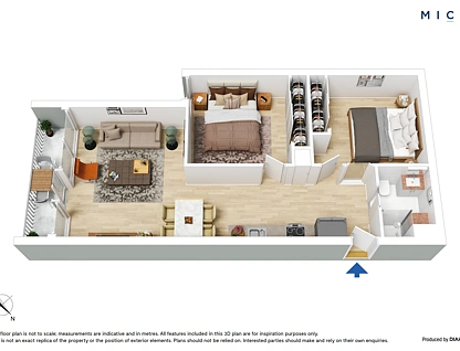 605/118 Kavanagh Street, Southbank, Melbourne CBD, 2 habitaciones, 1 baños, Apartment