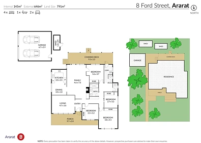 8 Ford Street, Ararat, VIC 3377, 4 slaapkamers, 1 badkamers, House