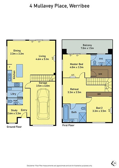 4 Mullavey Place, Werribee, VIC 3030, 2 chambres, 2 salles de bain, Townhouse