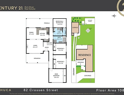 82 Crossen Street, Echuca, VIC 3564, 4 habitaciones, 1 baños, House