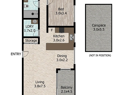 19/21-23 Grose Street, Parramatta, Parramatta (Northwest suburbs), 2房, 2浴, Apartment
