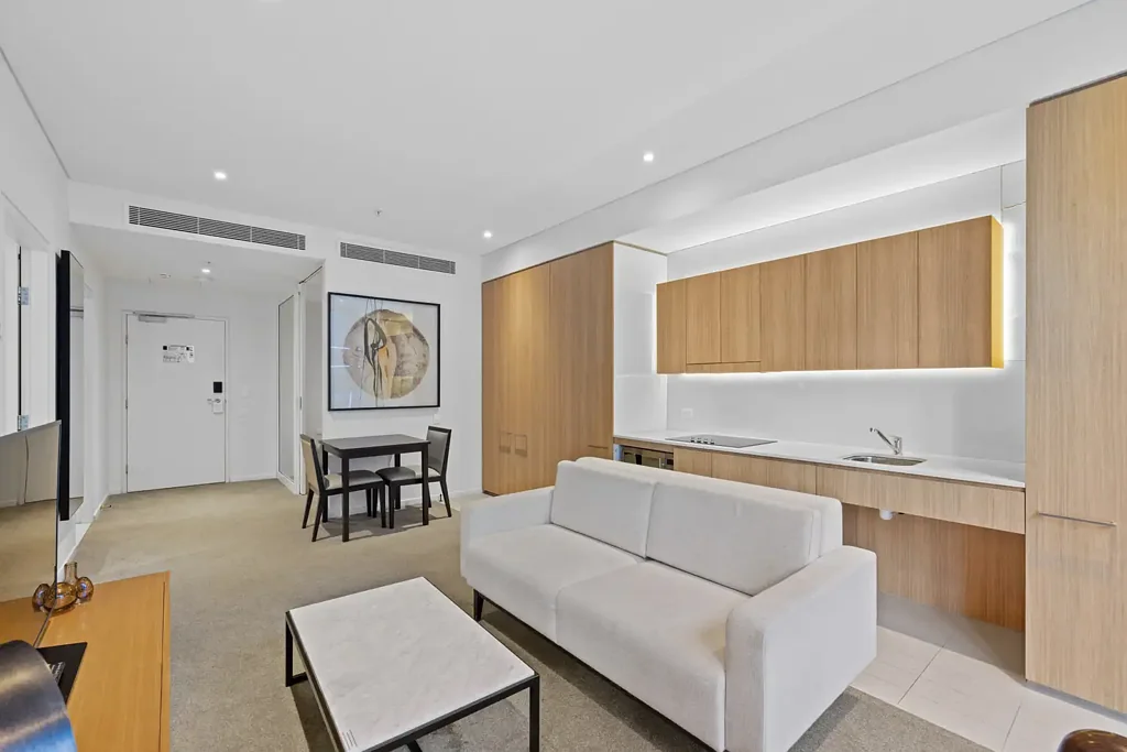Luxury Skye Suites Residences –  Fully Furnished 1 Bedroom Plus Study Now Available for Long-Term Lease