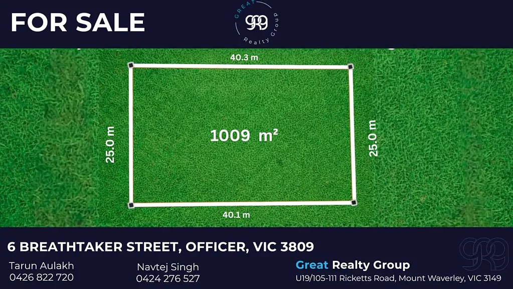 Officer YOUR DREAM HOME STARTS HERE - 1008m² FAMILY BLOCK
