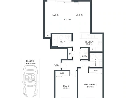 81/141 Bowden Street, Meadowbank, Upper North Shore, 2 રૂમ, 2 બાથરૂમ, Apartment