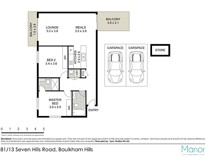 81/13 Seven Hills Road, Baulkham Hills, The Hills, 2 phòng ngủ, 2 phòng tắm, Apartment