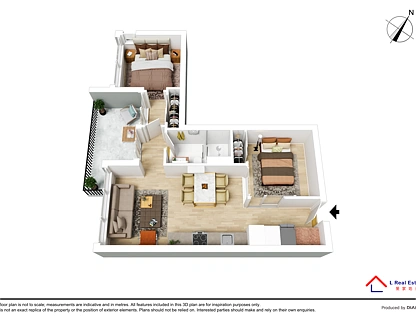 1609/11 Rose Lane, Melbourne, Melbourne CBD, 2 ห้องนอน, 1 ห้องน้ำ, Apartment