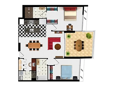 21302/37 Harbour Road, Hamilton, QLD 4007, 2 chambres, 2 salles de bain, Apartment