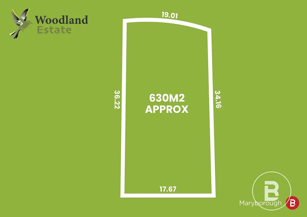 Maryborough LOT 5- 630m2 - WOODLAND ESTATE - VACANT LAND - TITLED