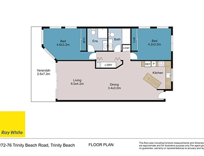 3/72-76 Trinity Beach Road, Trinity Beach, QLD 4879, 2 habitaciones, 2 baños, Unit