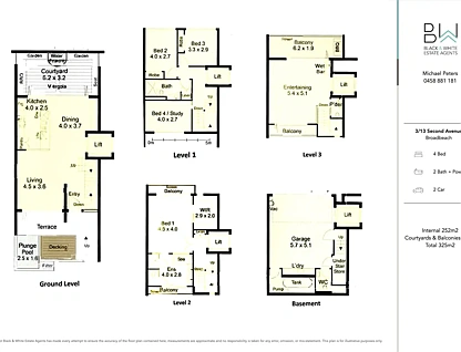 3/13 Second Avenue, Broadbeach, Gold Coast, 4 ਕਮਰੇ, 2 ਬਾਥਰੂਮ, House