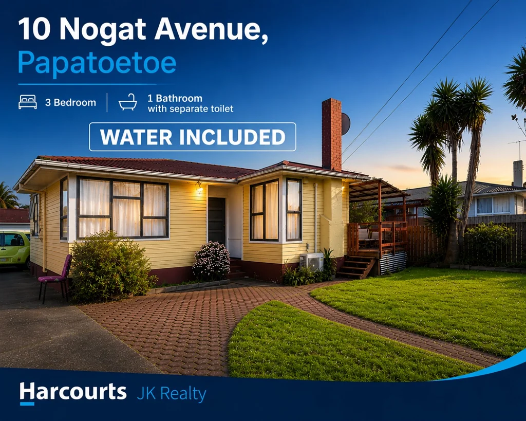 Family Living Made Easy Ã¢ÂÂ Water Included  3 Bedrooms  Papatoetoe