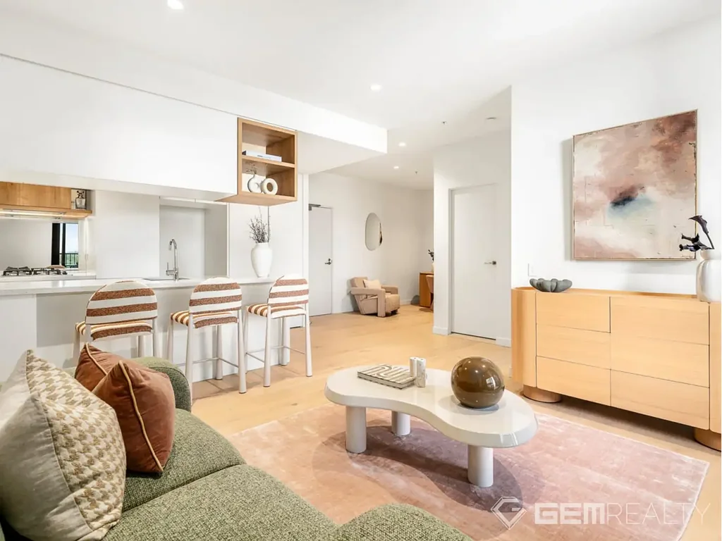 South Melbourne 1ห้องนอน Contemporary South Melbourne Living with a Spacious Study & Private Balcony