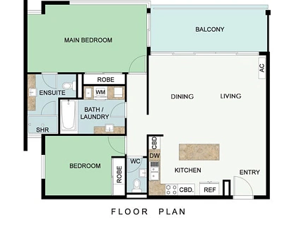 2/137 Cambridge Street, West Leederville, Perth CBD, 2 ห้องนอน, 2 ห้องน้ำ, Apartment