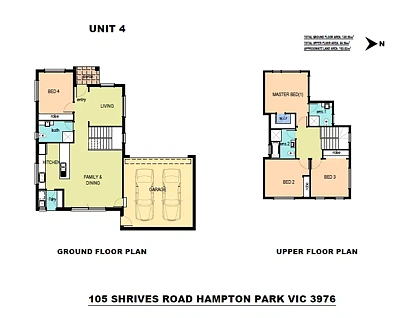 4/105 Shrives Road, Hampton Park, South East Melbourne, 4 રૂમ, 3 બાથરૂમ, Townhouse